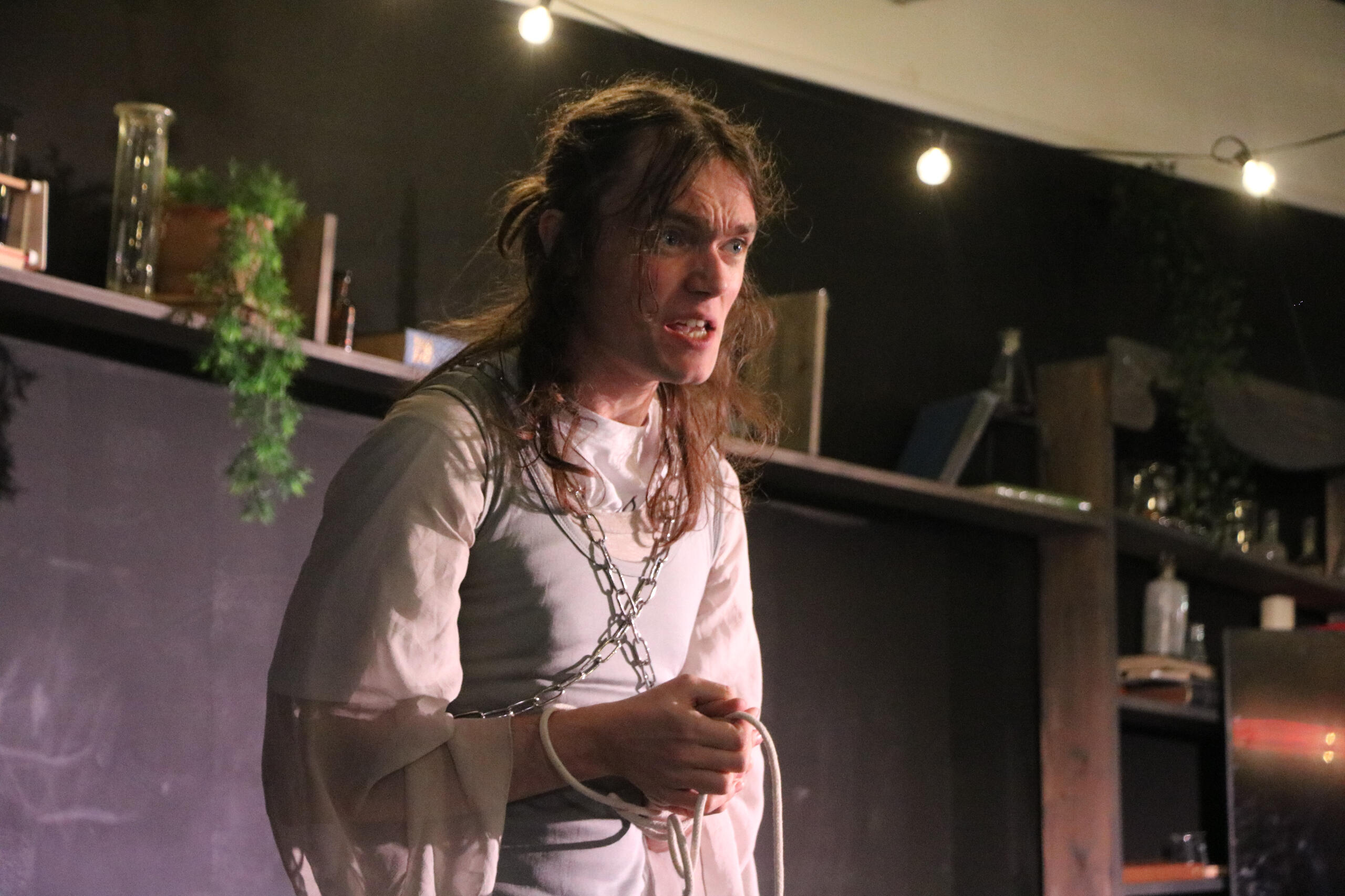 Cameron Sinclair-Harris in Gunpowder Necklace photo by TJ Roderick